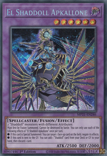 The Shaddoll Apkallone [MP21-EN246] Prismatic Secret Rare 