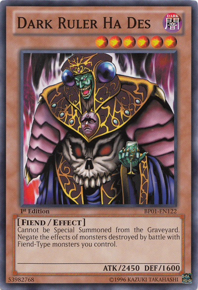 Dark Ruler Ha Des [BP01-EN122] Common 