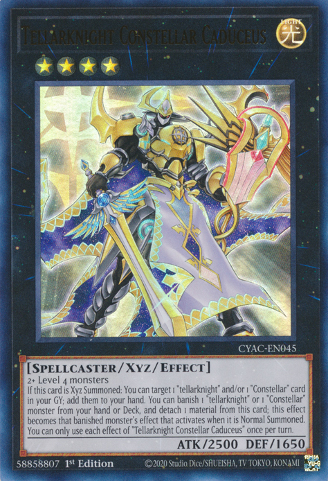 Tellarknight Constellar Caduceus [CYAC-EN045] Ultra Rare 