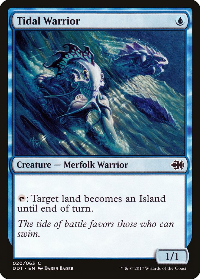 Tidal Warrior [Duel Decks: Merfolk vs. Goblins] 