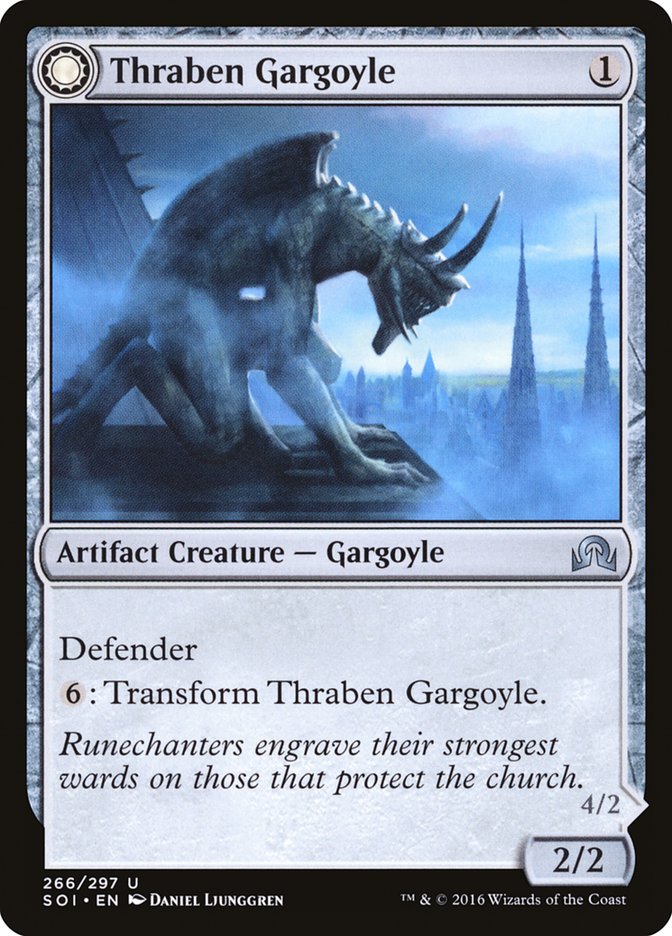 Thraben Gargoyle // Stonewing Antagonizer [Shadows over Innistrad] 