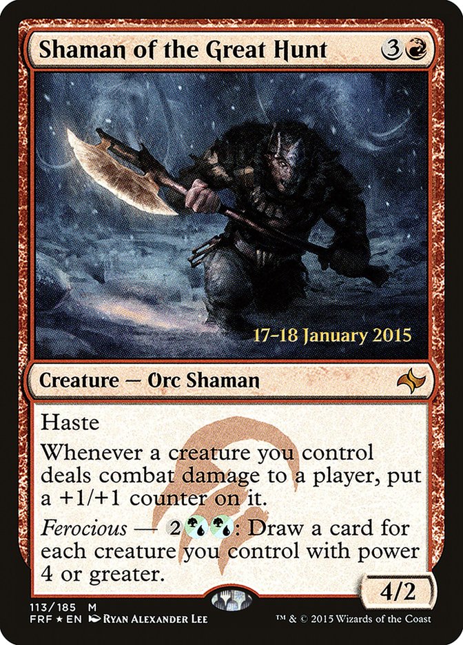 Shaman of the Great Hunt [Fate Reforged Prerelease Promos] 