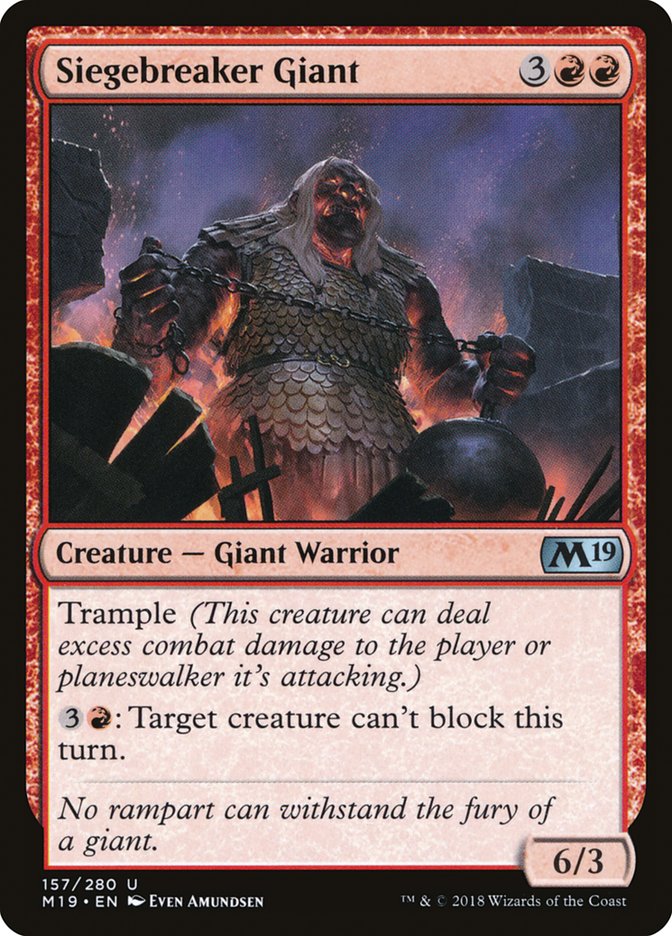 Siegebreaker Giant [Core Set 2019] 