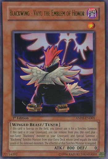 Blackwing - Vayu the Emblem of Honor [ANPR-EN005] Ultra Rare 