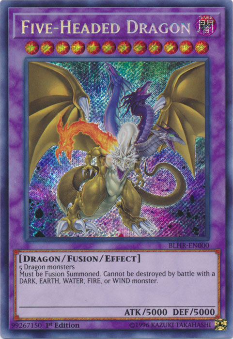 Five-Headed Dragon [BLHR-EN000] Secret Rare 