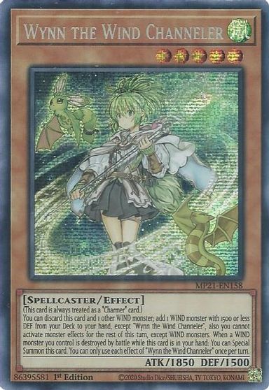 Wynn the Wind Channeler [MP21-EN158] Prismatic Secret Rare 