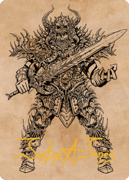 Sarevok, Deathbringer Art Card (Gold-Stamped Signature) [Commander Legends: Battle for Baldur's Gate Art Series] 