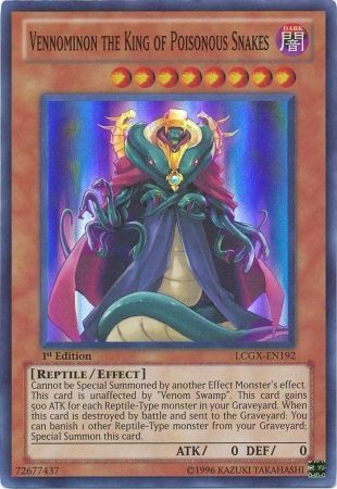 Vennominon the King of Poisonous Snakes [LCGX-EN192] Super Rare 