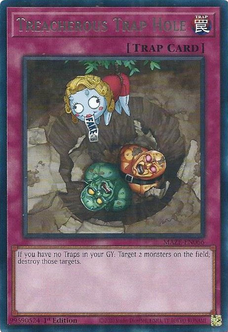 Treacherous Trap Hole [MAZE-EN066] Rare 