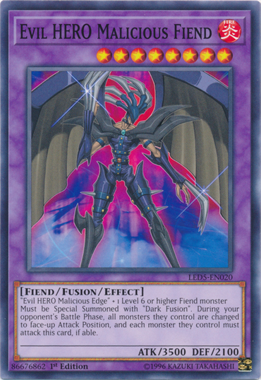 Evil Hero Malicious Fiend [LED5-EN020] Common 