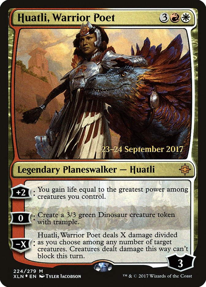 Huatli, Warrior Poet [Ixalan Prerelease Promos] 