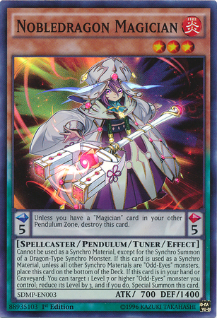 Nobledragon Magician [SDMP-EN003] Super Rare 