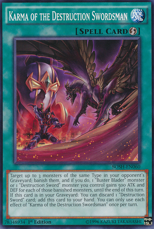 Karma of the Destruction Swordsman [BOSH-EN060] Common 