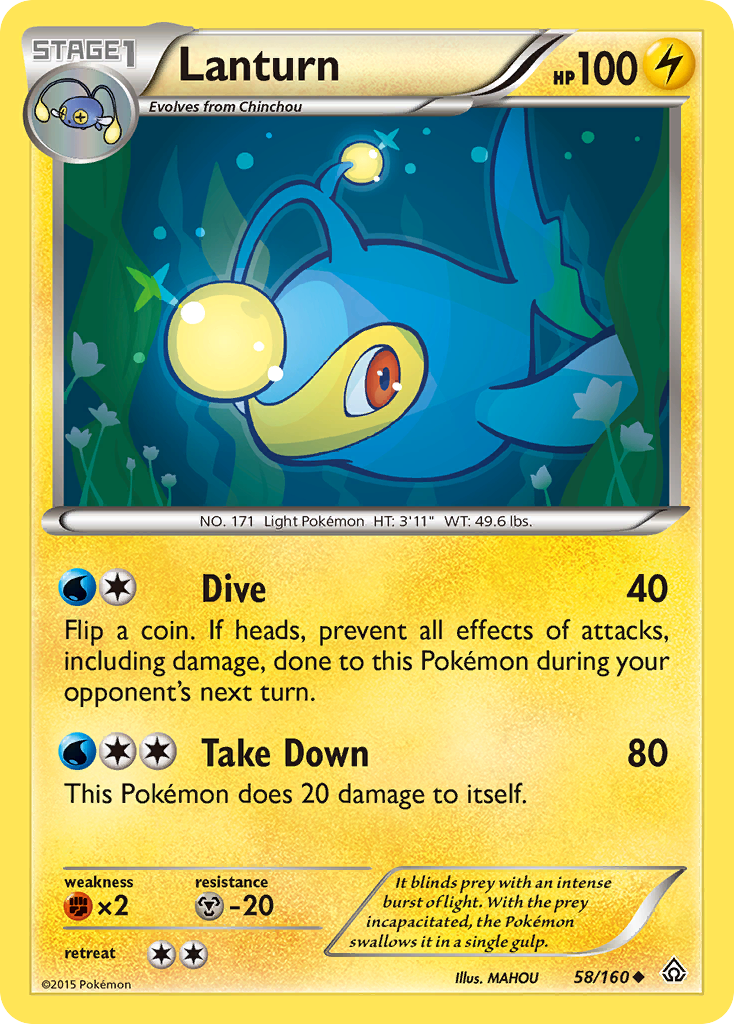 Lanturn (58/160) [XY: Primal Clash]