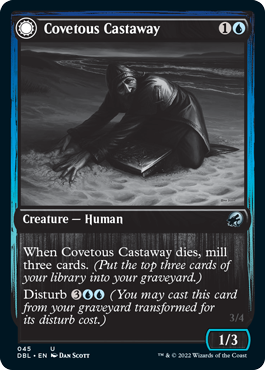 Covetous Castaway // Ghostly Castigator [Innistrad: Double Feature] 