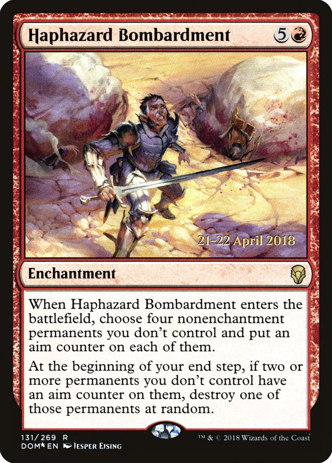 Haphazard Bombardment [Dominaria Prerelease Promos] 