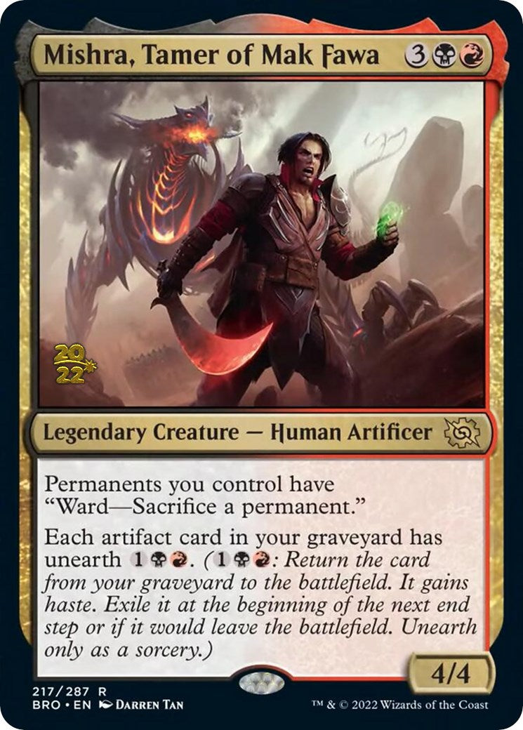 Mishra, Tamer of Mak Fawa [The Brothers' War Prerelease Promos] 