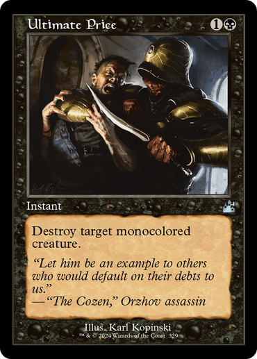 Ultimate Price (Retro Frame) [Ravnica Remastered] 