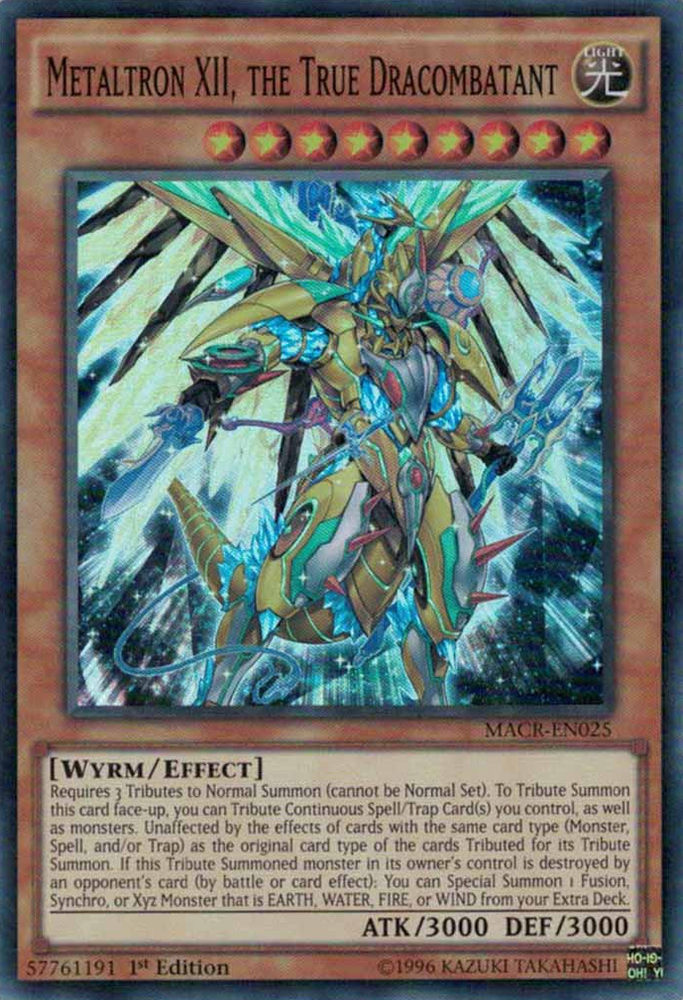 Metaltron XII, the True Dracombatant [MACR-EN025] Super Rare 