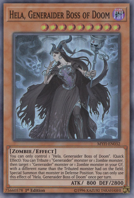 Hela, Generaider Boss of Doom [MYFI-EN032] Super Rare 