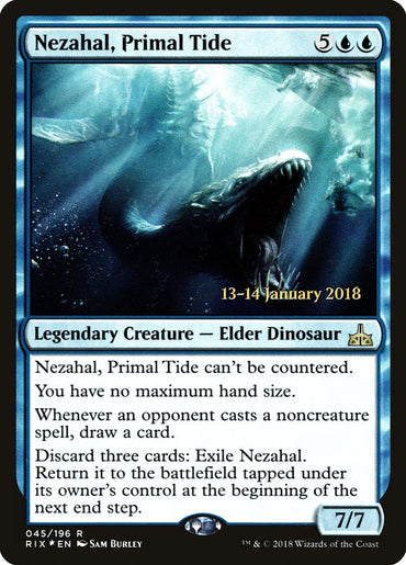 Nezahal, Primal Tide [Rivals of Ixalan Prerelease Promos] 