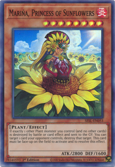 Marina, Princess of Sunflowers [SESL-EN053] Super Rare 