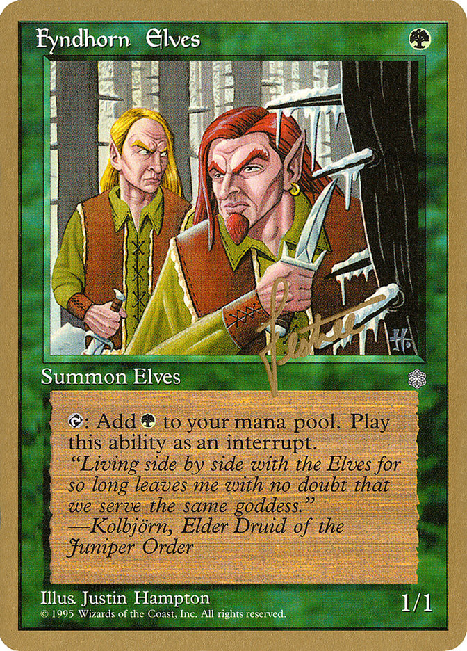 Fyndhorn Elves (Bertrand Lestree) [Pro Tour Collector Set] 