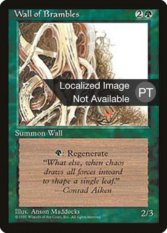 Wall of Brambles [Fourth Edition (Foreign Black Border)] 