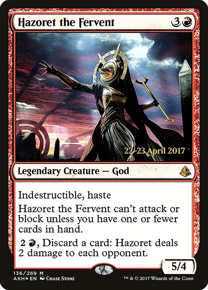 Hazoret the Fervent [Amonkhet Prerelease Promos] 