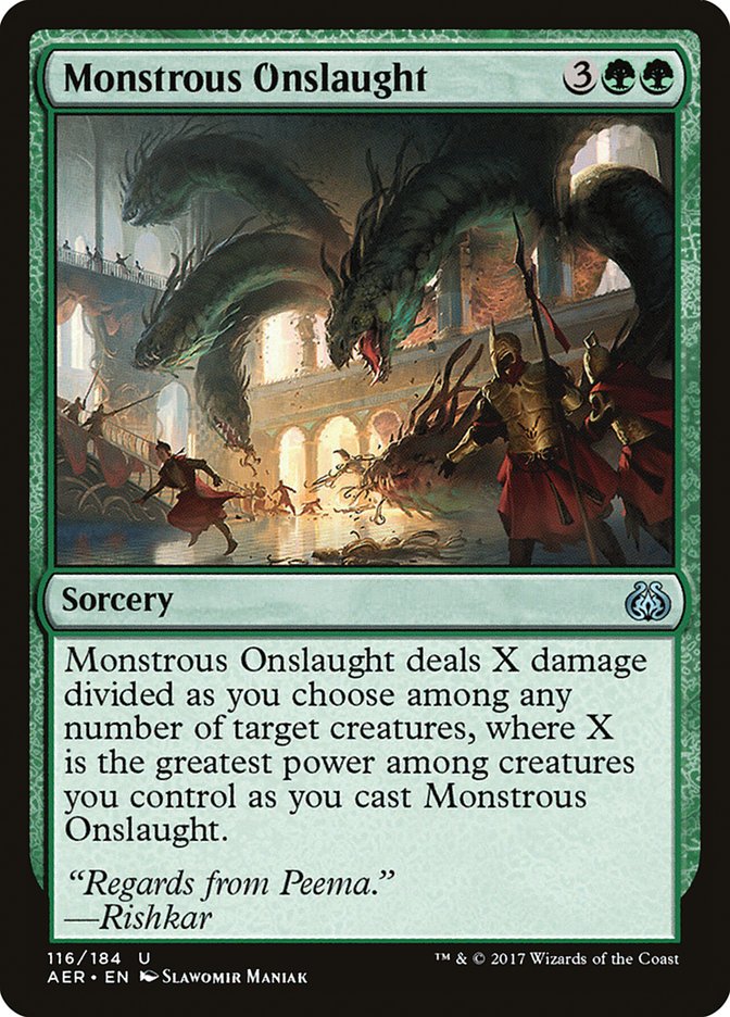 Monstrous Onslaught [Aether Revolt] 