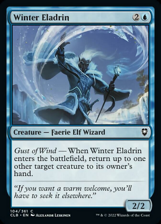 Winter Eladrin [Commander Legends: Battle for Baldur's Gate] 