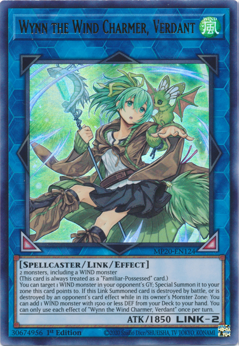 Wynn the Wind Charmer, Verdant [MP20-EN124] Ultra Rare 