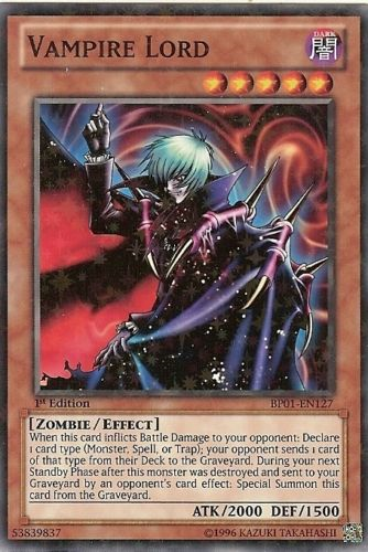 Vampire Lord [BP01-EN127] Starfoil Rare 