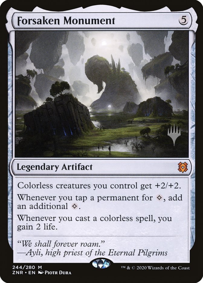 Forsaken Monument (Promo Pack) [Zendikar Rising Promos] 