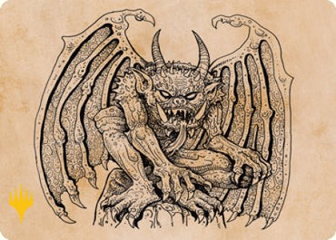 Cloister Gargoyle (Showcase) Art Card (Gold-Stamped Signature) [Dungeons & Dragons: Adventures in the Forgotten Realms Art Series]