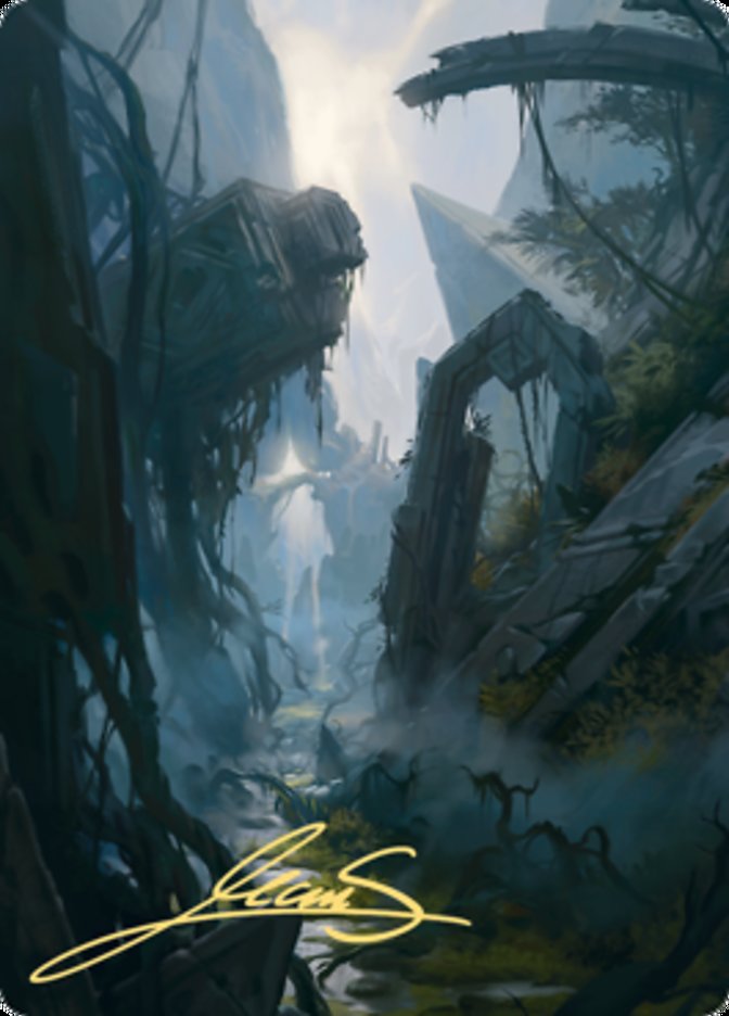 Swamp 2 Art Card (Gold-Stamped Signature) [Zendikar Rising Art Series] 