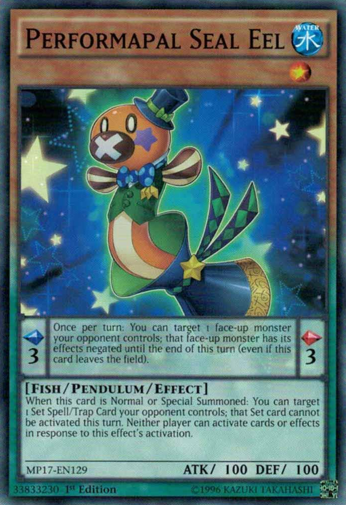 Performapal Seal Eel [MP17-EN129] Common 