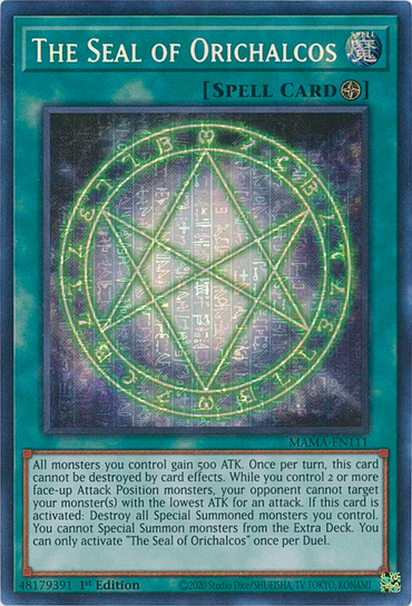 The Seal of Orichalcos [MAMA-EN111] Ultra Pharaoh's Rare 