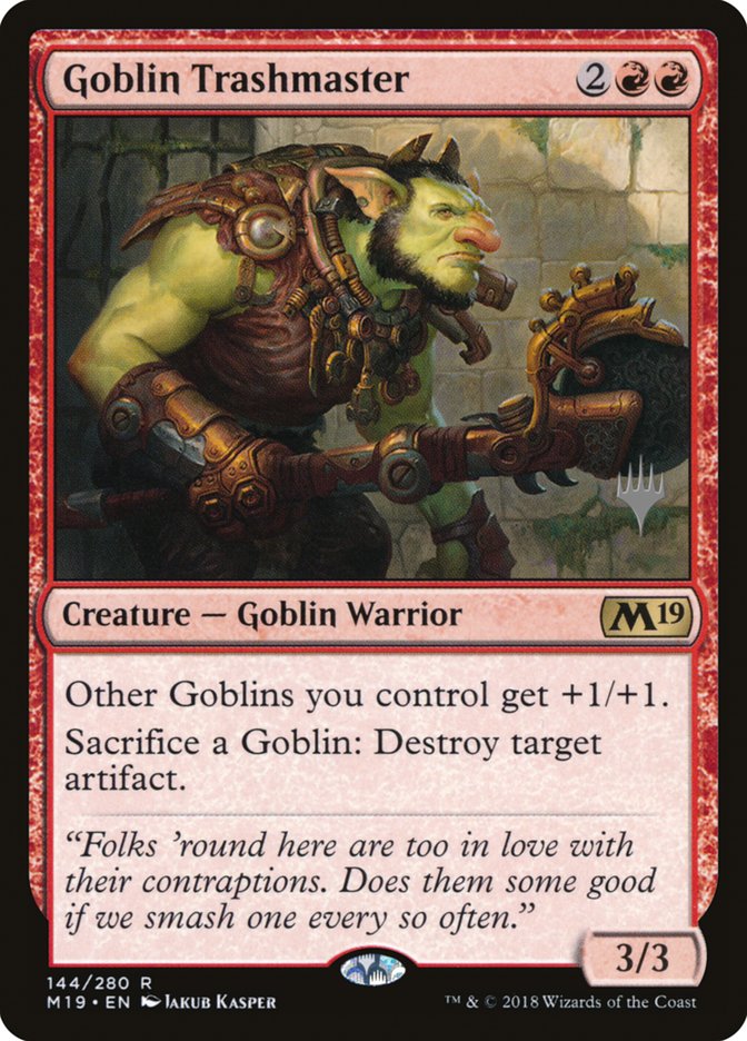Goblin Trashmaster (Promo Pack) [Core Set 2019 Promos] 
