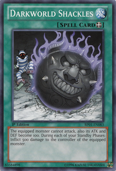 Darkworld Shackles [BP01-EN083] Common 