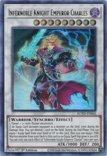 Infernoble Knight Emperor Charles [ROTD-EN042] Ultra Rare 