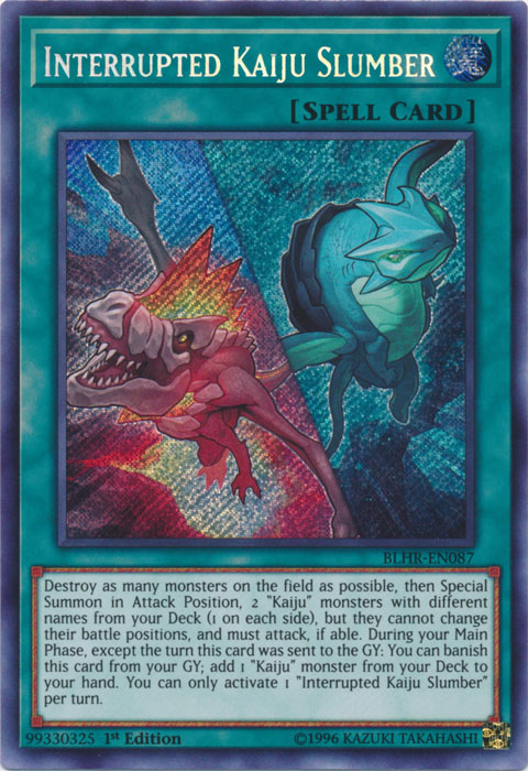 Interrupted Kaiju Slumber [BLHR-EN087] Secret Rare 