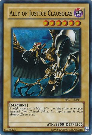 Ally of Justice Clausolas [HA01-EN014] Super Rare 