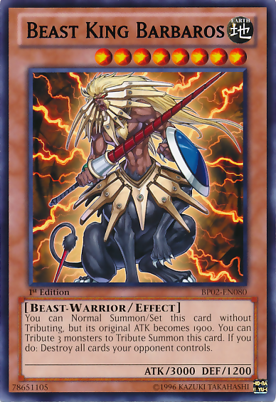 Beast King Barbaros [BP02-EN080] Rare