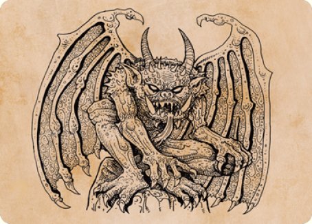 Cloister Gargoyle (Showcase) Art Card [Dungeons & Dragons: Adventures in the Forgotten Realms Art Series] 