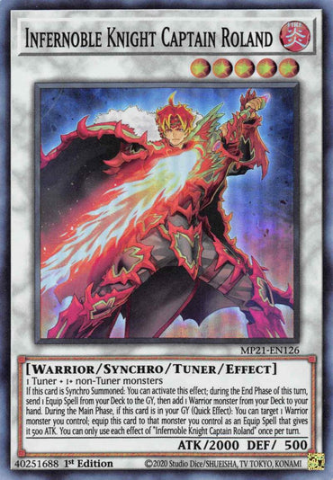 Infernoble Knight Captain Roland [MP21-EN126] Super Rare 
