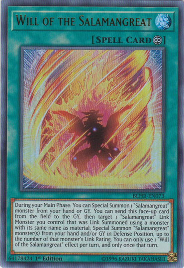 Will of the Salamangreat [BLHR-EN073] Ultra Rare 