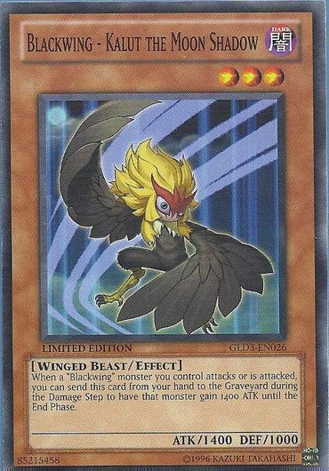 Blackwing - Kalut the Moon Shadow [GLD3-EN026] Common 