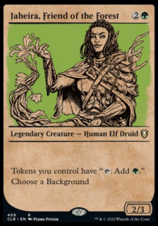 Jaheira, Friend of the Forest (Showcase) [Commander Legends: Battle for Baldur's Gate] 