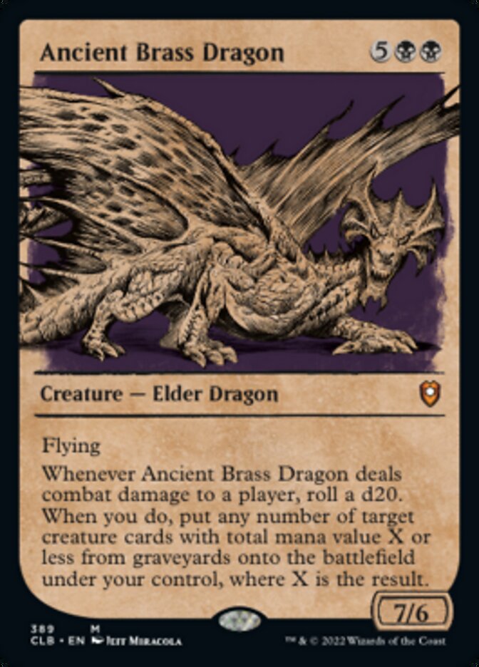 Ancient Brass Dragon (Showcase) [Commander Legends: Battle for Baldur's Gate] 